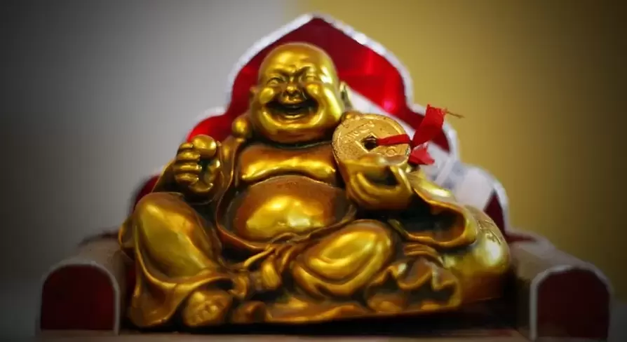 good luck agimat - tumatawa buddha